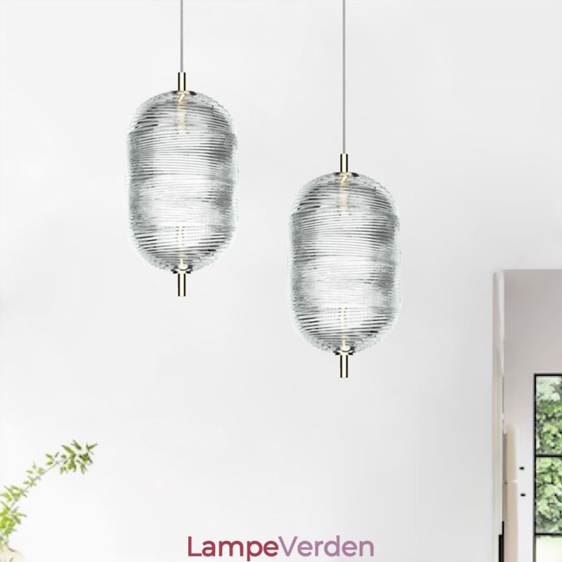 Vand Ripple Pendel Moderne Minimalistisk Smedejern Loftslampe