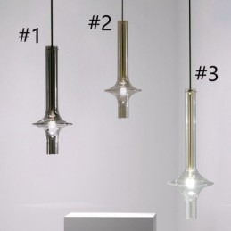 Glasrør Pendel Moderne Minimalistisk Smedejern Loftslampe