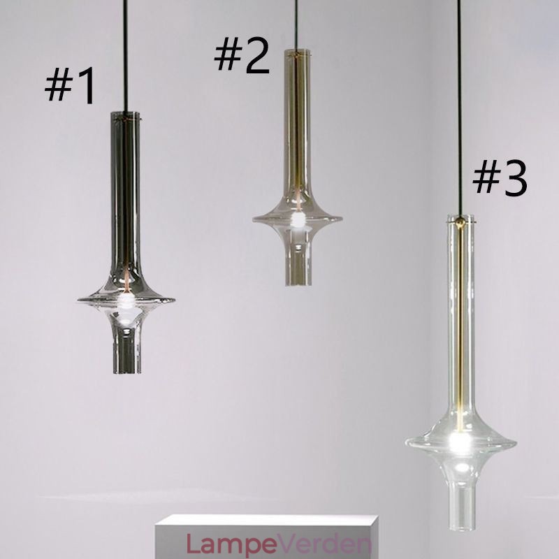 Glasrør Pendel Moderne Minimalistisk Smedejern Loftslampe
