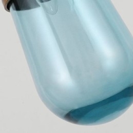 Vanddråbe glas pendel moderne minimalistisk smedejern lille loftslampe