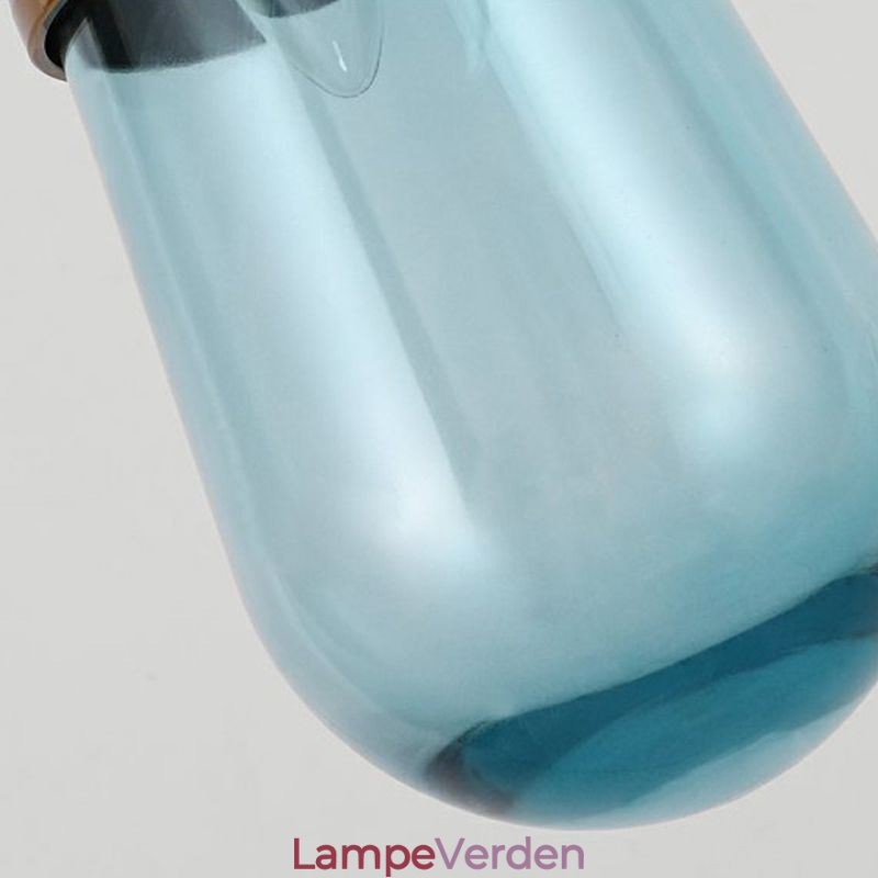 Vanddråbe glas pendel moderne minimalistisk smedejern lille loftslampe