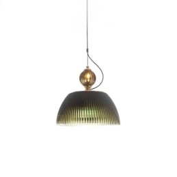 Plisseret nederdel glas pendel lys moderne minimalistisk smedejern lille loftslampe