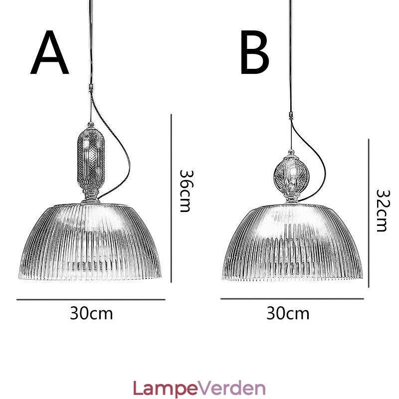 Plisseret nederdel glas pendel lys moderne minimalistisk smedejern lille loftslampe