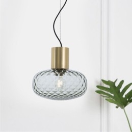 Grid Glas Pendel Light Modern Iron Simple Ceiling Light