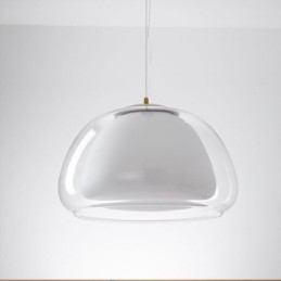 Pendel Moderne Simpel Klar Glass Pudding Loftslampe