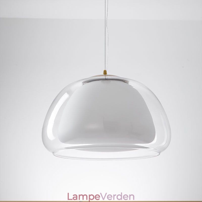 Pendel Moderne Simpel Klar Glass Pudding Loftslampe