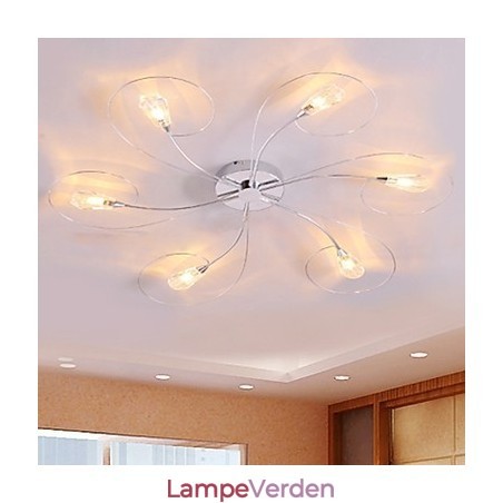 Moderne moderne galvaniseret lysekrone Flush Mount Moderne moderne galvaniseret lysekrone Flush Mount