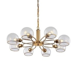 Glaspendel Moderne Minimalistisk Smedejernsloftslampe