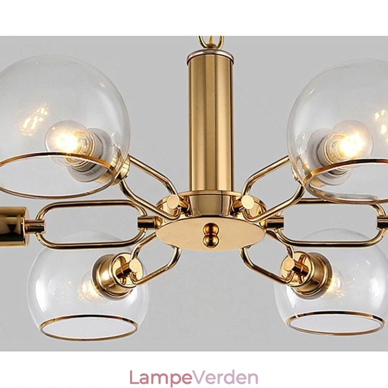 Glaspendel Moderne Minimalistisk Smedejernsloftslampe