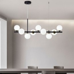 Pendel Moderne Simple Magic Beans Molecular Smedejern Glas Loftslampe