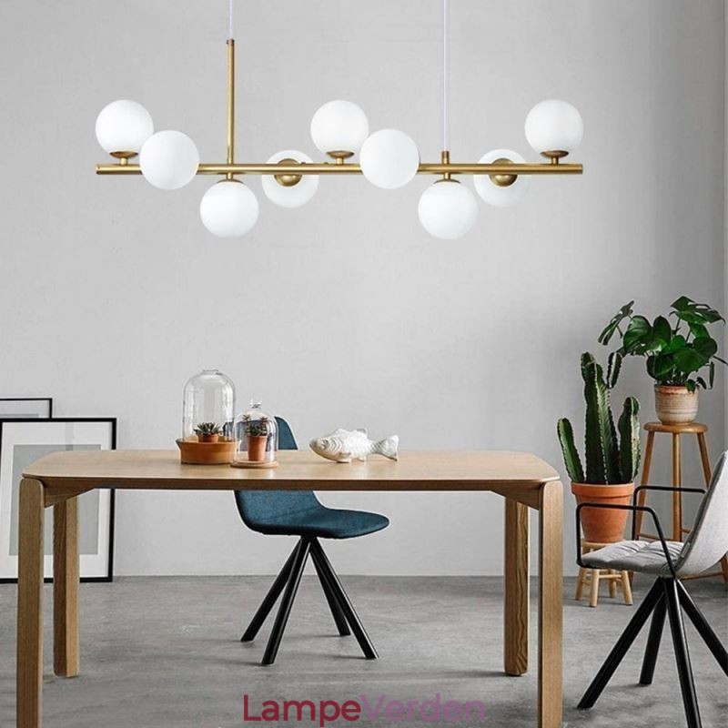 Pendel Moderne Simple Magic Beans Molecular Smedejern Glas Loftslampe