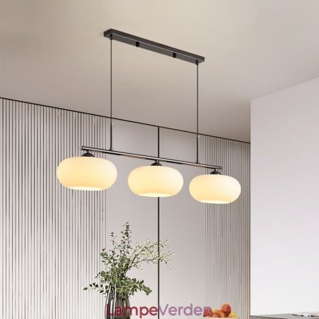 Nordic Glass Pendel Creative Smedejerns Loftslampe Nordic Glass Pendel Creative Smedejerns Loftslampe