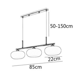 Nordic Glass Pendel Creative Smedejerns Loftslampe