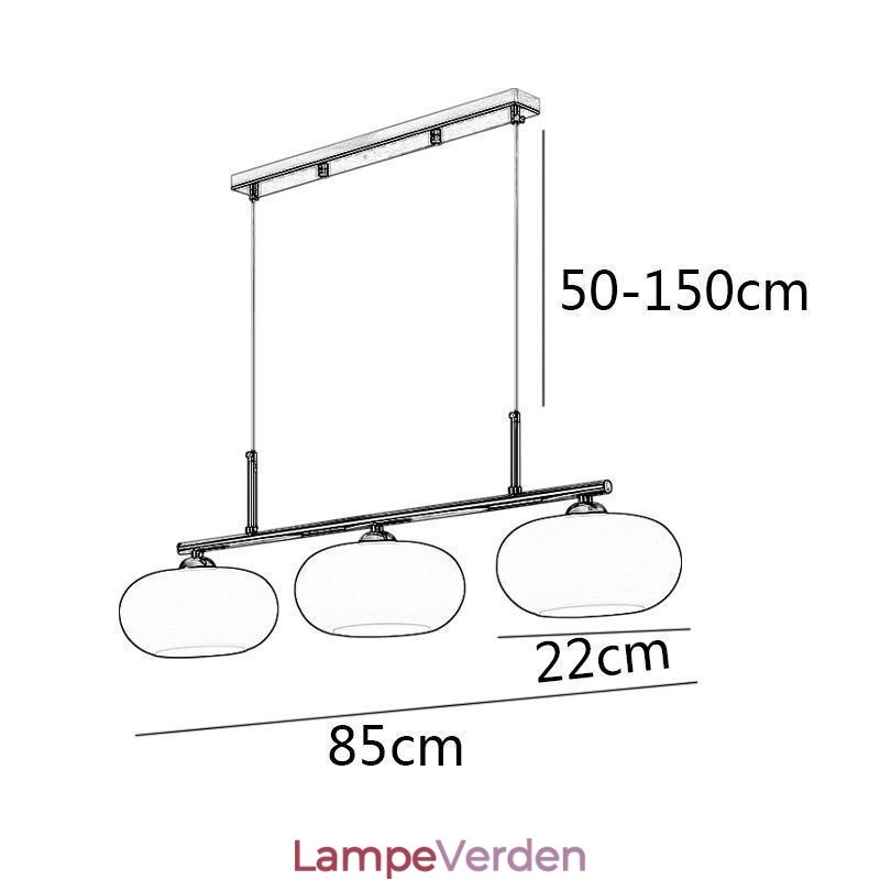 Nordic Glass Pendel Creative Smedejerns Loftslampe