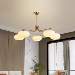 Nordic Glass Pendel Creative Smedejerns Loftslampe