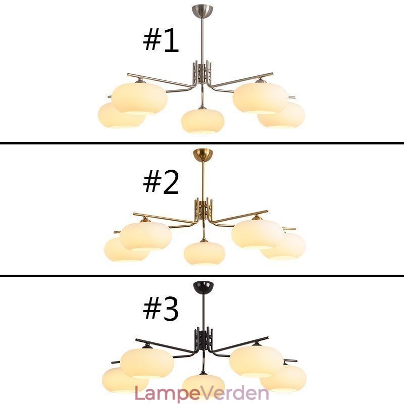 Nordic Glass Pendel Creative Smedejerns Loftslampe