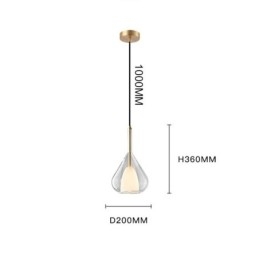Pendel Moderne Minimalistisk Dobbelt Glas Loftslamper