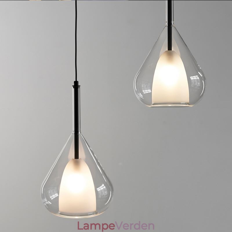 Pendel Moderne Minimalistisk Dobbelt Glas Loftslamper