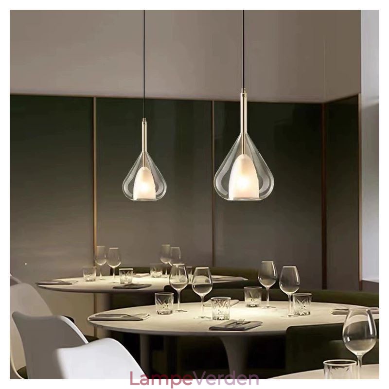 Pendel Moderne Minimalistisk Dobbelt Glas Loftslamper