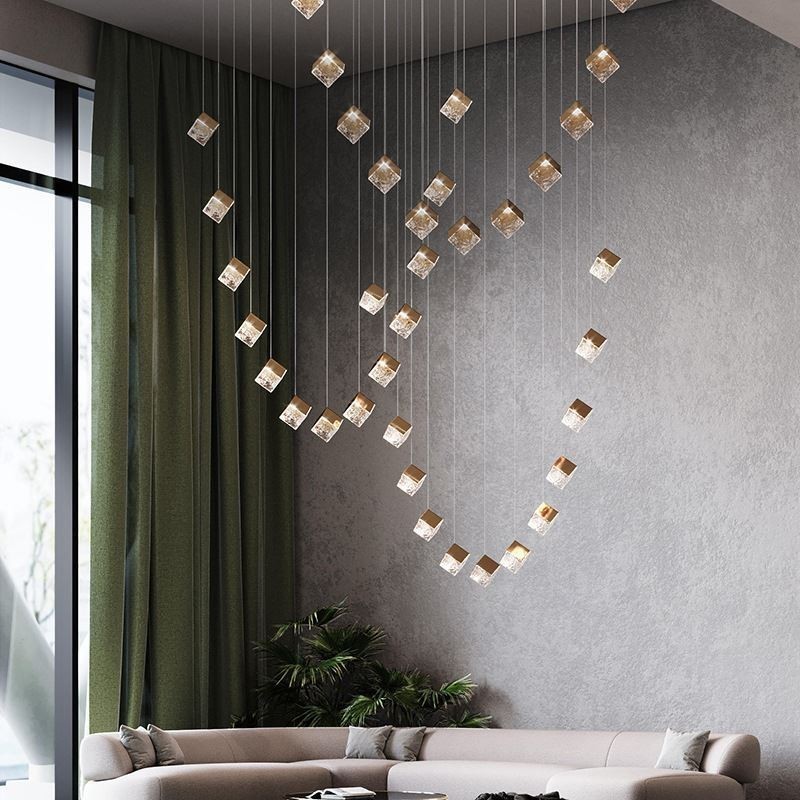 Creative Glas Pendel Light Pavilion Loftslamper