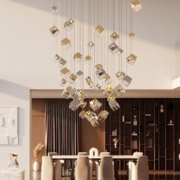 Creative Glas Pendel Light Pavilion Loftslamper