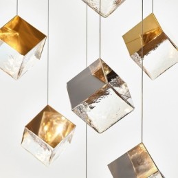 Creative Glas Pendel Light Pavilion Loftslamper