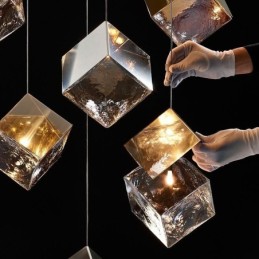 Creative Glas Pendel Light Pavilion Loftslamper
