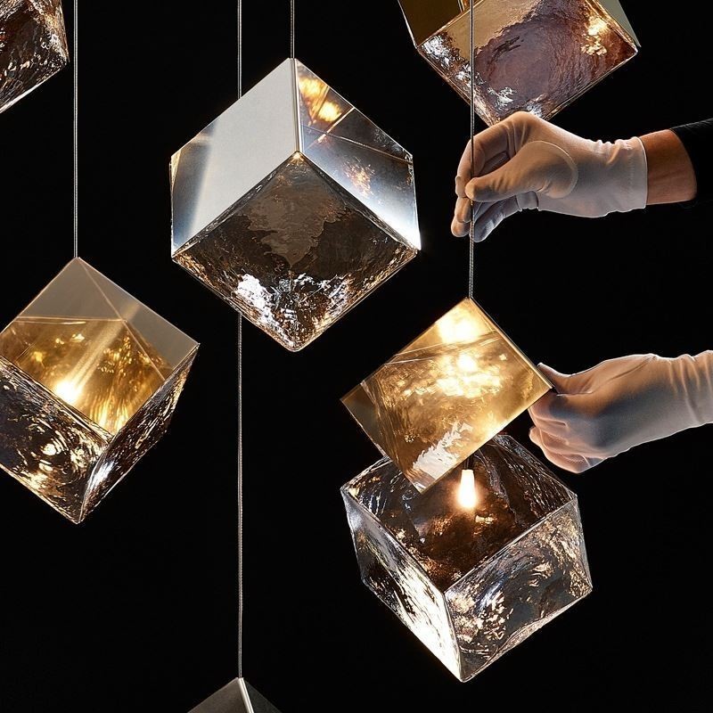 Creative Glas Pendel Light Pavilion Loftslamper