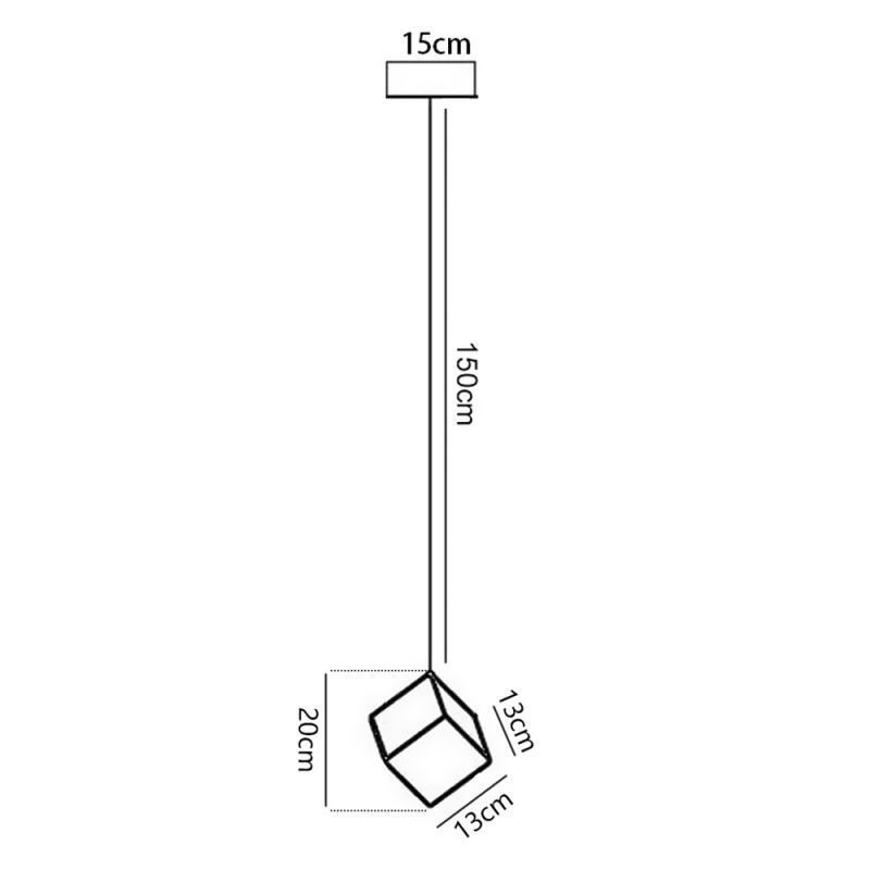 Creative Glas Pendel Light Pavilion Loftslamper