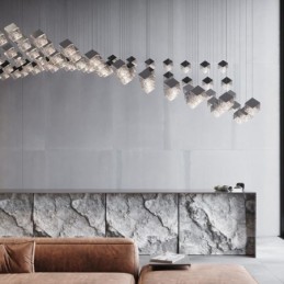 Creative Glas Pendel Light Pavilion Loftslamper