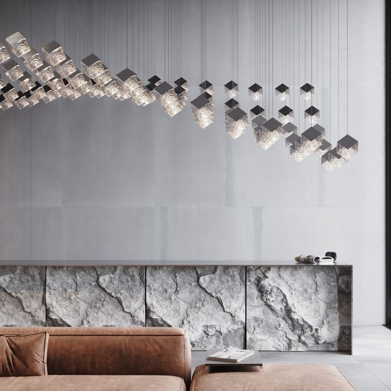 Creative Glas Pendel Light Pavilion Loftslamper