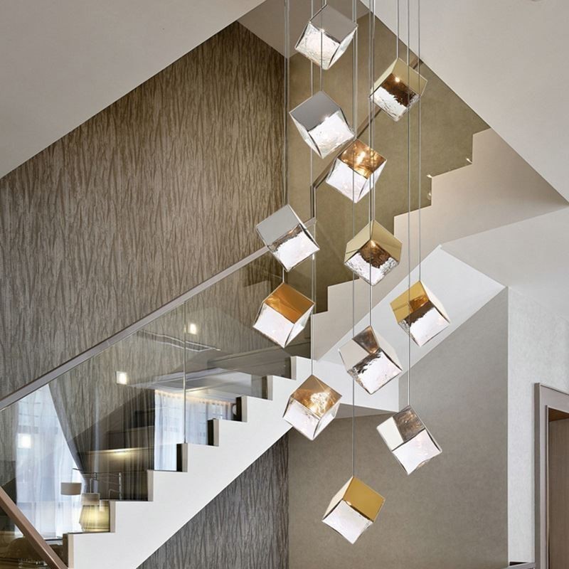 Creative Glas Pendel Light Pavilion Loftslamper