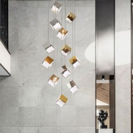 Creative Glas Pendel Light Pavilion Loftslamper