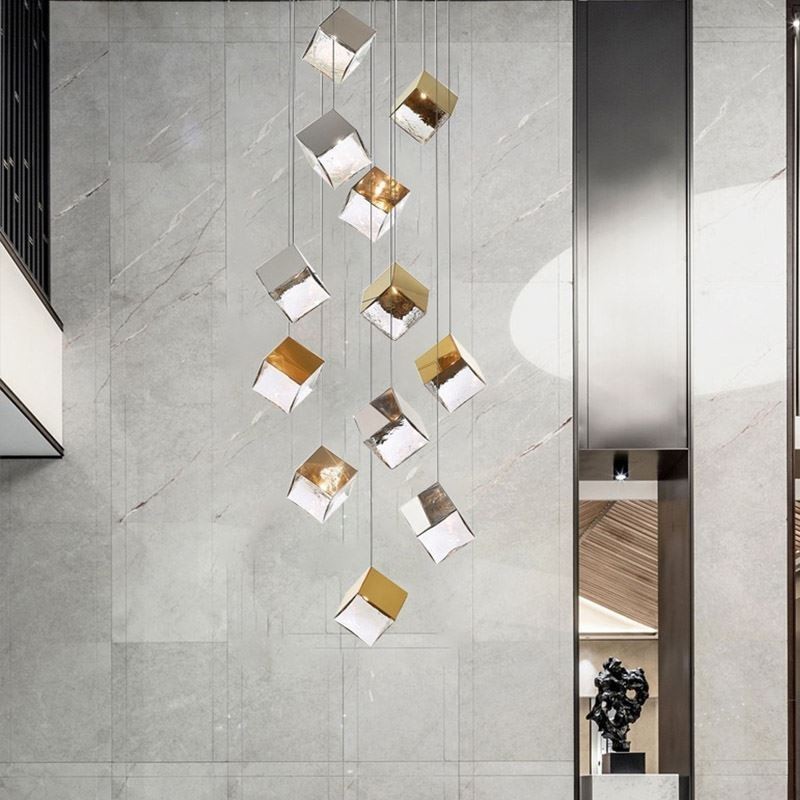 Creative Glas Pendel Light Pavilion Loftslamper