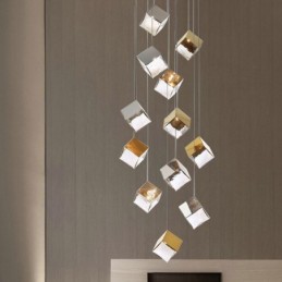 Creative Glas Pendel Light Pavilion Loftslamper