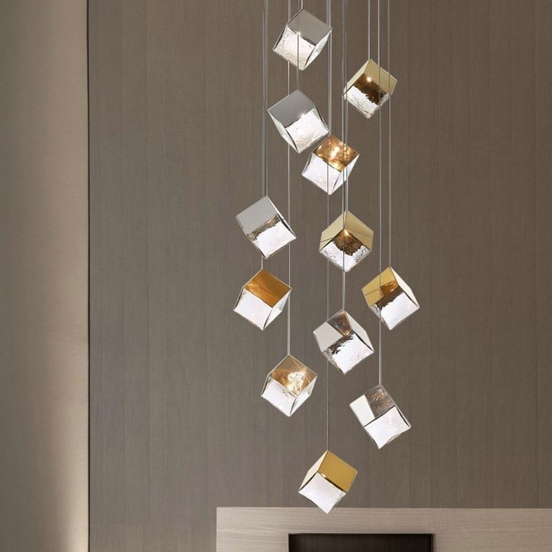 Creative Glas Pendel Light Pavilion Loftslamper
