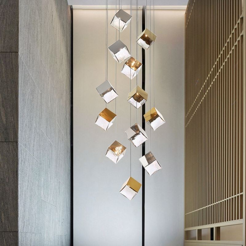 Creative Glas Pendel Light Pavilion Loftslamper