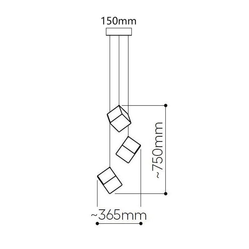 Creative Glas Pendel Light Pavilion Loftslamper