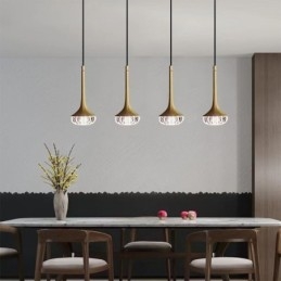 Moderne glas pendant lys smedejern glas loftslampe