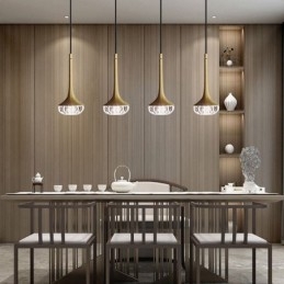 Moderne glas pendant lys smedejern glas loftslampe