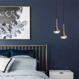 Moderne glas pendant lys smedejern glas loftslampe