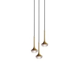 Moderne glas pendant lys smedejern glas loftslampe