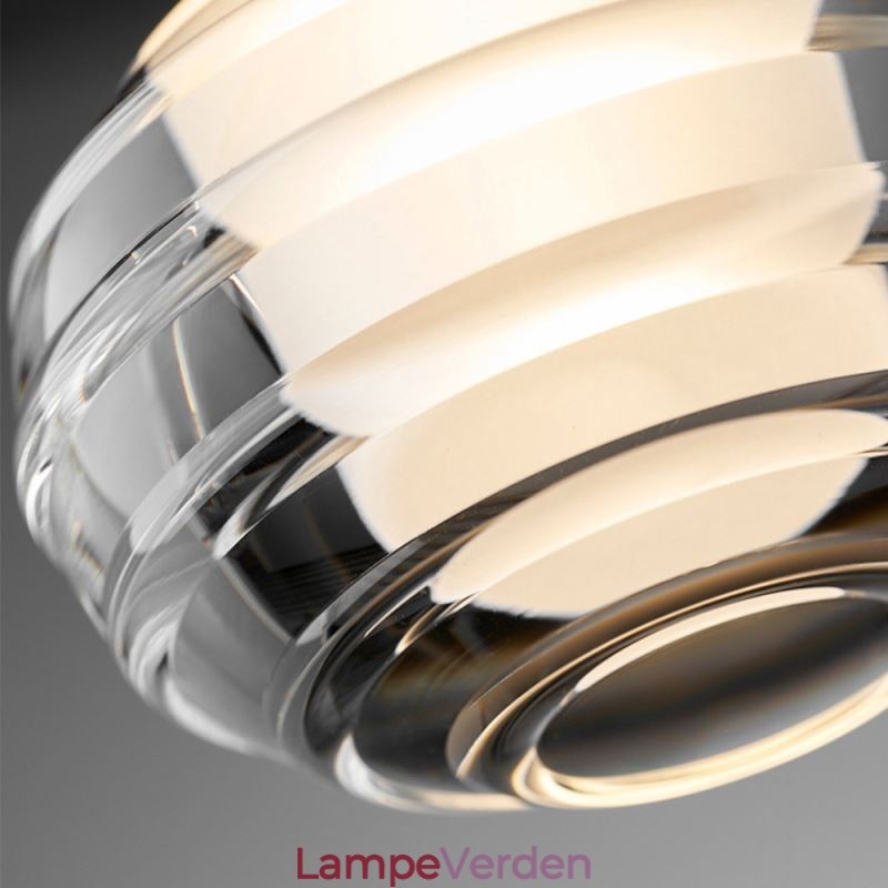 Enkelt glas pendler sort dekorative loftslamper