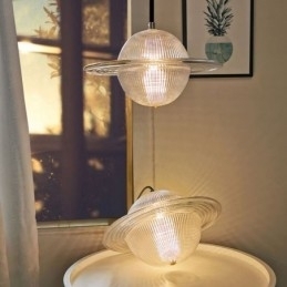Moderne glas pendant lys form loftslampe