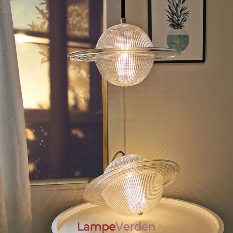 Moderne glas pendant lys form loftslampe