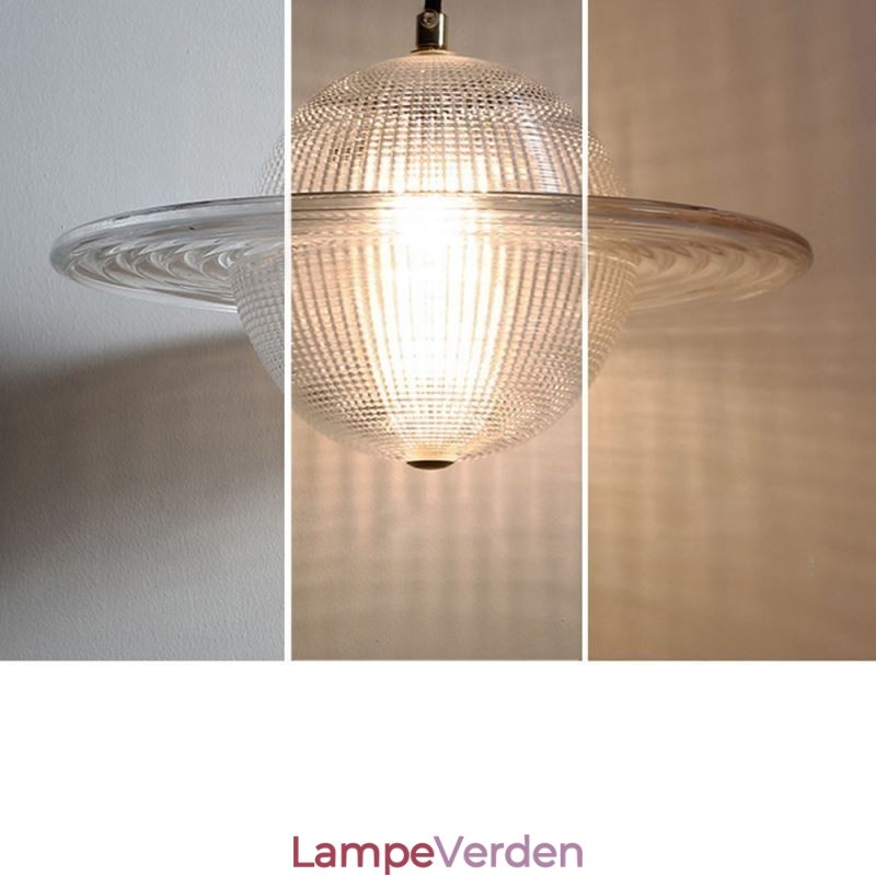 Moderne glas pendant lys form loftslampe