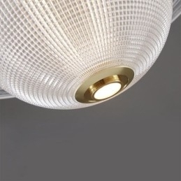 Moderne glas pendant lys form loftslampe