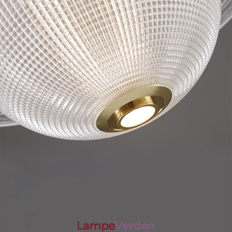 Moderne glas pendant lys form loftslampe