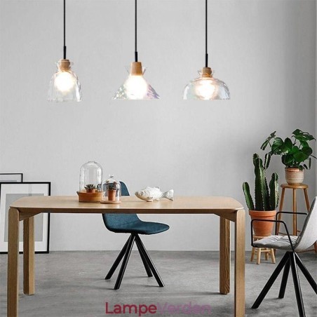 Moderne Simple Pendellampe Vandgennemtrængeligt Glas 3 Loftslys Sengelampe Moderne Simple Pendellampe Vandgennemtrængeligt Glas 3 Loftslys Sengelampe