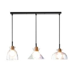 Moderne Simple Pendellampe Vandgennemtrængeligt Glas 3 Loftslys Sengelampe